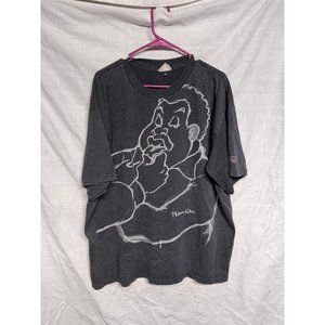 Fubu Platinum Gray Vintage T Shirt Fat Albert Cartoon Size 2XL